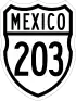 Federal Highway 203 shield