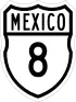 Federal Highway 8 shield