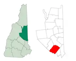 Location in Carroll County, New Hampshire