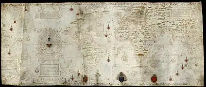 Made in 1529, the Diogo Ribeiro map was the first to show the Pacific at about its proper size