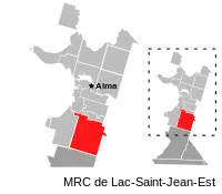 Location of Hébertville