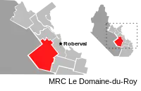 Location of Sainte-Hedwidge