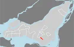 Location on the Island of Montreal