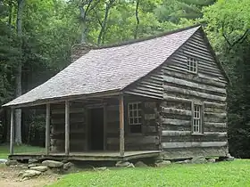 Carter Shields Cabin, the last homestead on the Cades Cove automobile tour