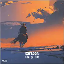 A cowboy riding his horse during a sunset