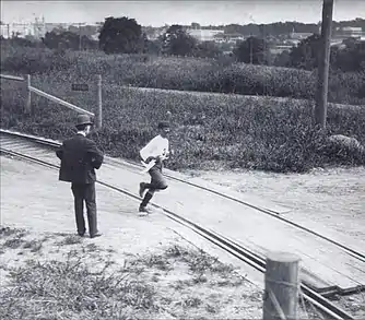 Andarín Carvajal on his way to fourth place