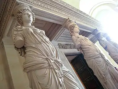 Caryatides, Salon des Caryatides, Louvre by Jean Goujon (1550–51)