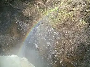 A rainbow over the Cascade River