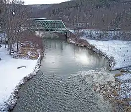 The Casselman River in Casselman River Bridge State Park near Grantsville, Maryland.