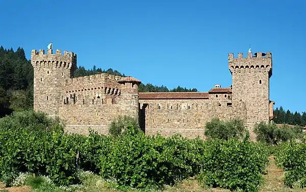 The castle as seen from the driveway