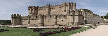 A panorama of the castle.