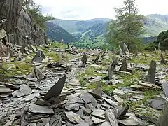 Castle Crag Quarry, nicknamed The Graveyard