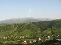 View towards Piatra Craiului from an upstairs balcony