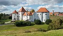 Image 39Varaždin, capital of Croatia between 1767 and 1776, is the seat of Varaždin county; Pictured: Old Town fortress, one of 15 Croatia's sites inscribed on the UNESCO World Heritage tentative list (from Croatia)