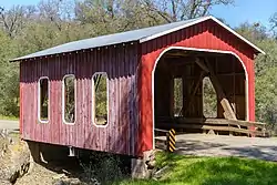 Castleberry Covered Bridge in March 2021