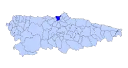 Location of Castrillón