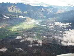 Vista aérea del Valle de Catamayo.