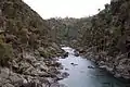 Picture of Cataract Gorge taken from the suspension bridge