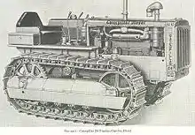 Right view of Caterpillar D4 Tractor, Crawler, Diesel