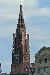 The octagonal tower and spire (remote view)