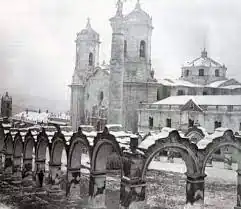 Cathedral of Potosí and Plaza del Regocijo in 1908.