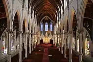 View of the nave and sanctuary from the loft