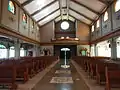 The view of the nave towards the narthex