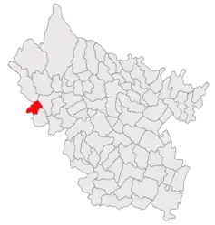 Location in Buzău County