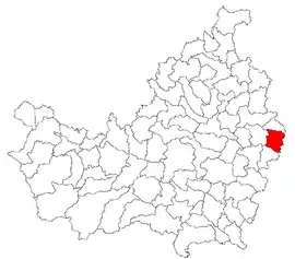 Location in Cluj County