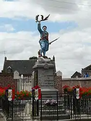 The war memorial in Cattenières