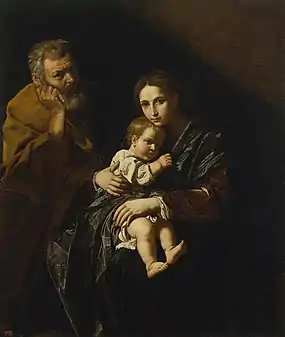 Holy Family (ca. 1617 - 1625) oil on canvas (56.4 x 47.6 in.) Hermitage Museum, Saint Petersburg