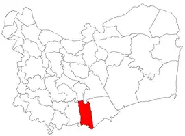 Location in Tulcea County