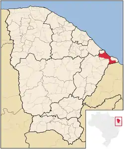 Location of Aracati