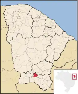 Location of Farias Brito