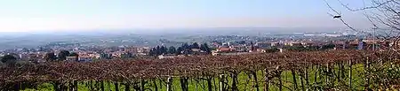 View of Cecchina from the hill called Poggio Ameno