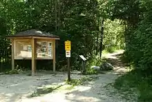 Trailhead information boards