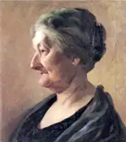 Portrait of old woman. Oil on canvas. Year unknown.