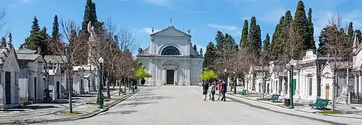 Cemetery church plaza