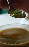 Cendol in Indonesia refer to the green jellies