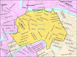 Census Bureau map of Collingswood, New Jersey