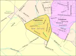 Census Bureau map of Englishtown, New Jersey