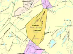 Census Bureau map of Franklin, New Jersey