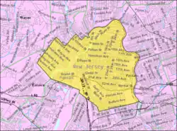 Census Bureau map of Paterson, New Jersey