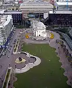 Aerial view of Centenary Square in 2005