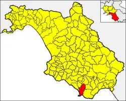 Centola within the Province of Salerno