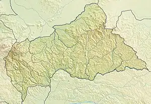 Map showing the location of Vassako Bolo Strict Nature Reserve