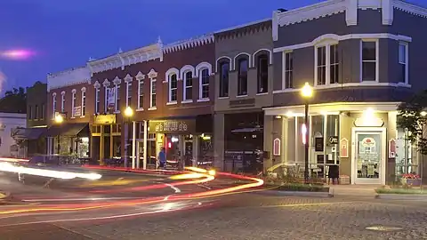 Downtown street in Bentonville