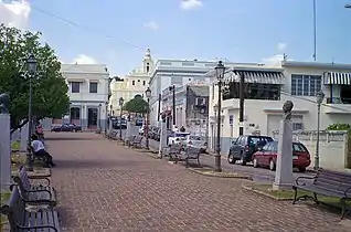 Central Plaza in San Germán barrio-pueblo