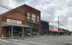 Commercial buildings on Central Street