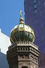 Moorish Revival detail, south tower of the Central Synagogue (2011)